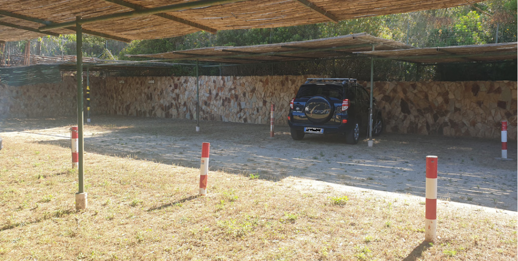 Il parcheggio privato a disposizione degli ospiti di Stella Beach House