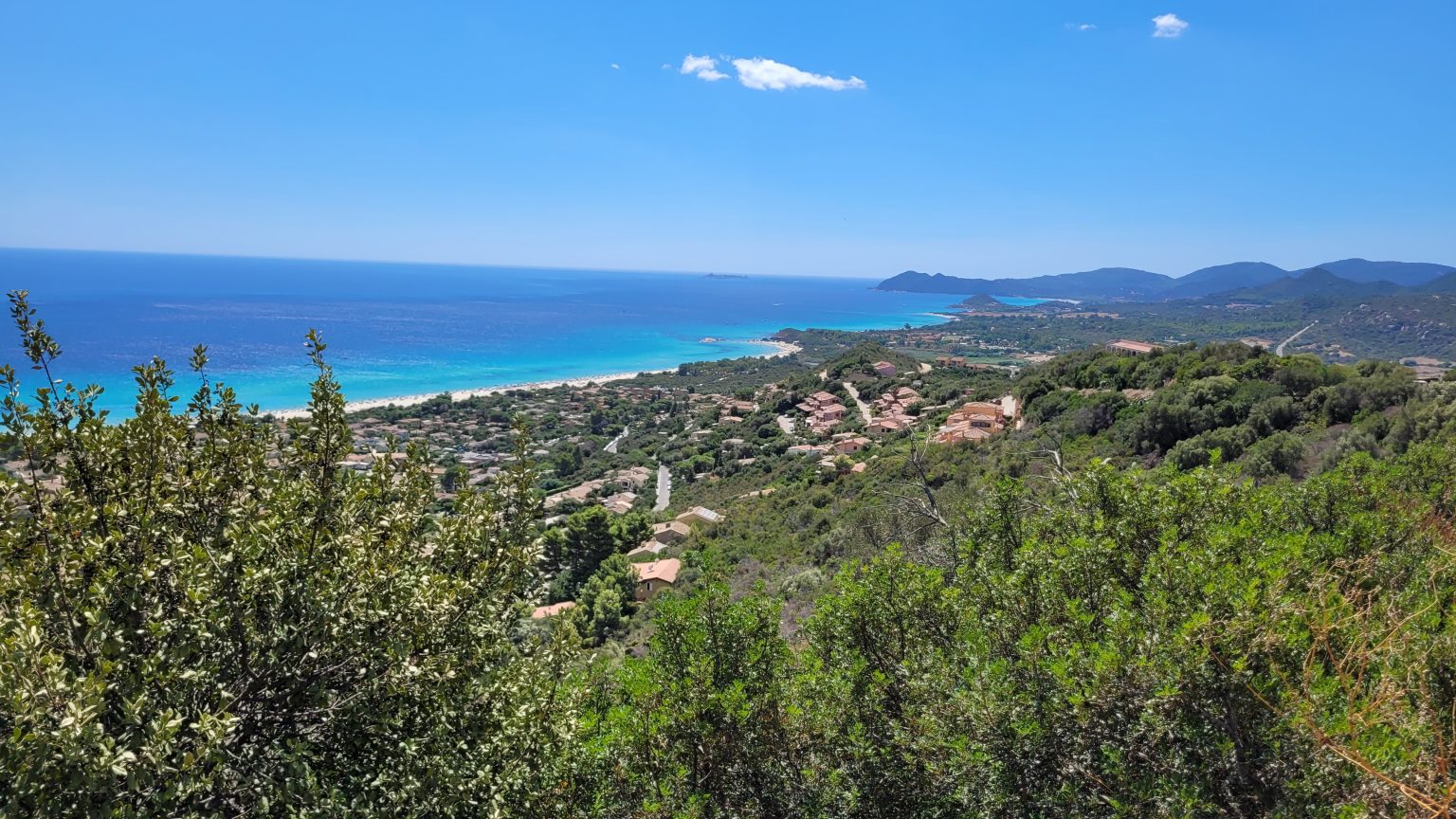 Costa Rei vista dal monte Nai